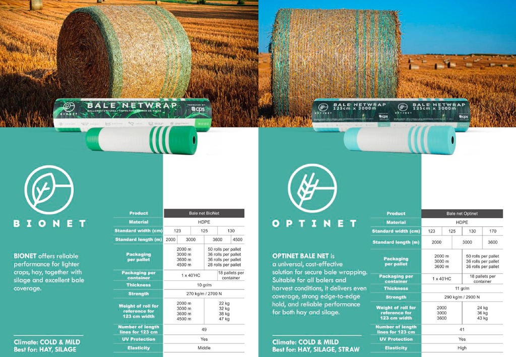 Прочная сетка для рулонных пресс-подборщиков 